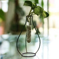 Uno Pitcher Shape Metal Stand With Plants